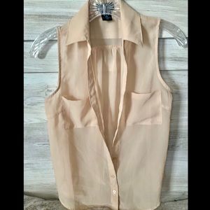 ✨ Sheer Tank Blouse